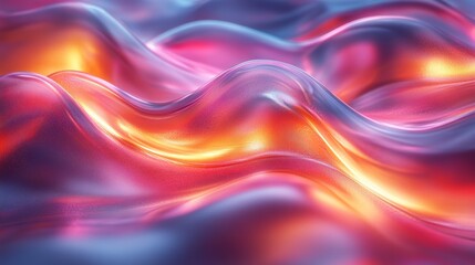 Obraz premium Abstract Wavy Background with Red and Gold Tones