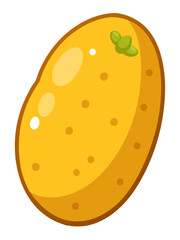 Potato vector, illustration of Potato isolated on white background