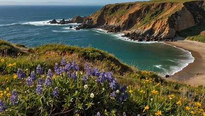 view of the coast of the atlantic ocean