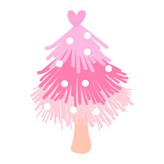 Pink  Christmas tree