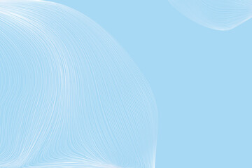 Obraz premium Hand Drawn Guilloche Line Curves Pattern On Pastel Blue Background. Cover Design Template for Ecommerce, Certificate, Business Presentatione etc.