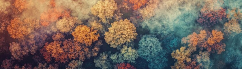 A vibrant abstract landscape showcasing colorful clouds in various shades, creating a whimsical and dreamy atmosphere.