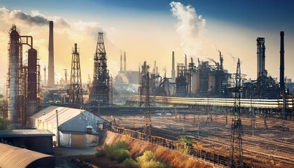 Obraz premium Industrial Urban Landscapes