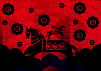 Obraz premium Ashava Of Fantasy or Fantasy Horses