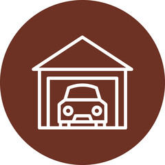 Garage Vector Icon Design