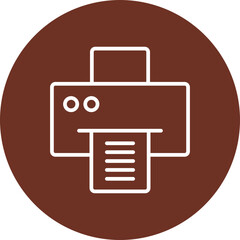 Printer Vector Icon Design