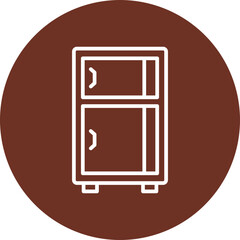 Fridge Vector Icon Design