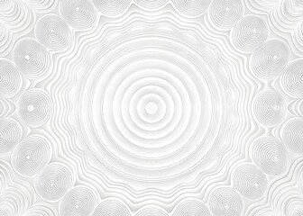 Abstract Fluid Waves Circular Patterns Design Minimalist Art