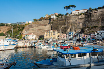 The busy port of Sorrento with trips to Naples, Capri, Ischia and the Amalfi Coast
