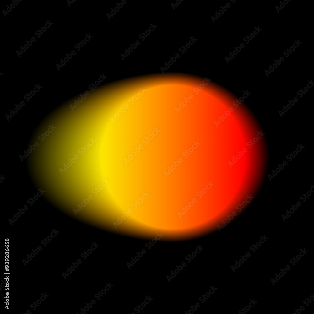 Aufkleber gradient color round shape background. abstract red yellow blur circle with graduation. neon colored
