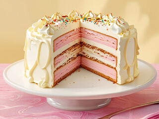 piece of cake on a plate