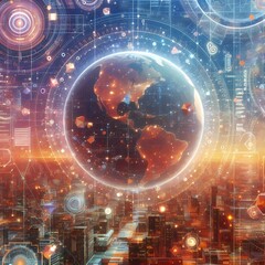 Fototapeta premium by Digital Energy and Cosmic Elements,Generative AI