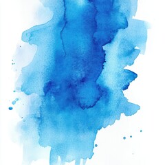 Abstract Water Blue Ink Art Fluid Paint Watercolor Design Nature