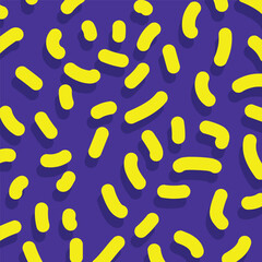 Vector seamless pattern . There are different simple shapes and lines in this pattern. minimalistic seamless background.