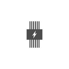 Underfloor heat system icon  isolated on white background