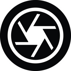 Aperture, camera, shutter icon