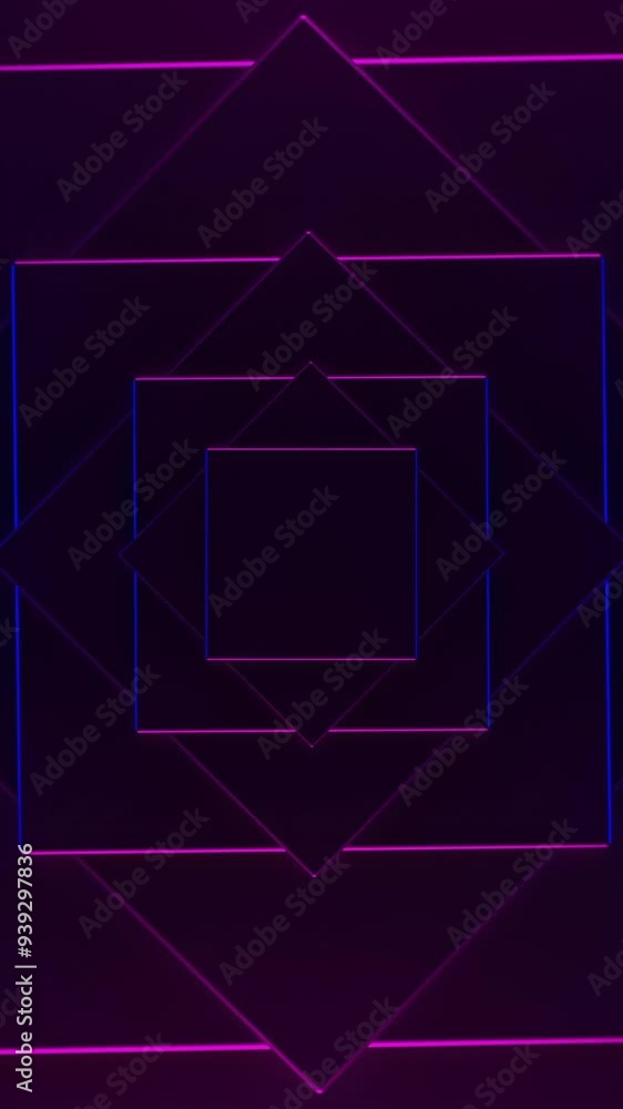 Poster rotating square spiral with colorful background. design. geometric spiral with squares. rotating spi
