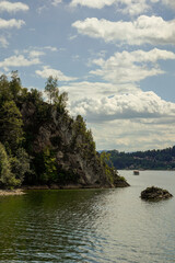 Fototapeta premium lake and mountains, landscape