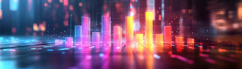 Photo Realistic as Glossy Glowing Holographic Laptop and Calendar concept as A photo featuring a glossy glowing holographic laptop and a calendar. The objects are positioned towards the right highligh