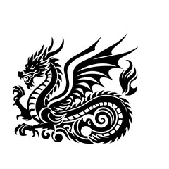 dragon flat design