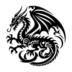 dragon flat design