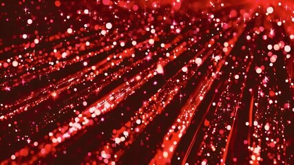 Red Glitter Lights Bokeh Abstract Background