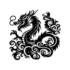 dragon flat design