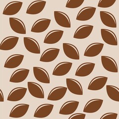 Seeds icon isolated seamless pattern