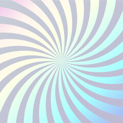 Pastel hologram background with sunbursts vector illustration. Holographic abstract digital modern square pattern with geometric ornament of wavy lines with vibrant and energetic effect.