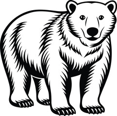 Perfect for nursery decor this cute bear graphic illustration adds a touch of sweetness to any space





