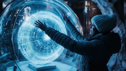 Futuristic Holographic Display