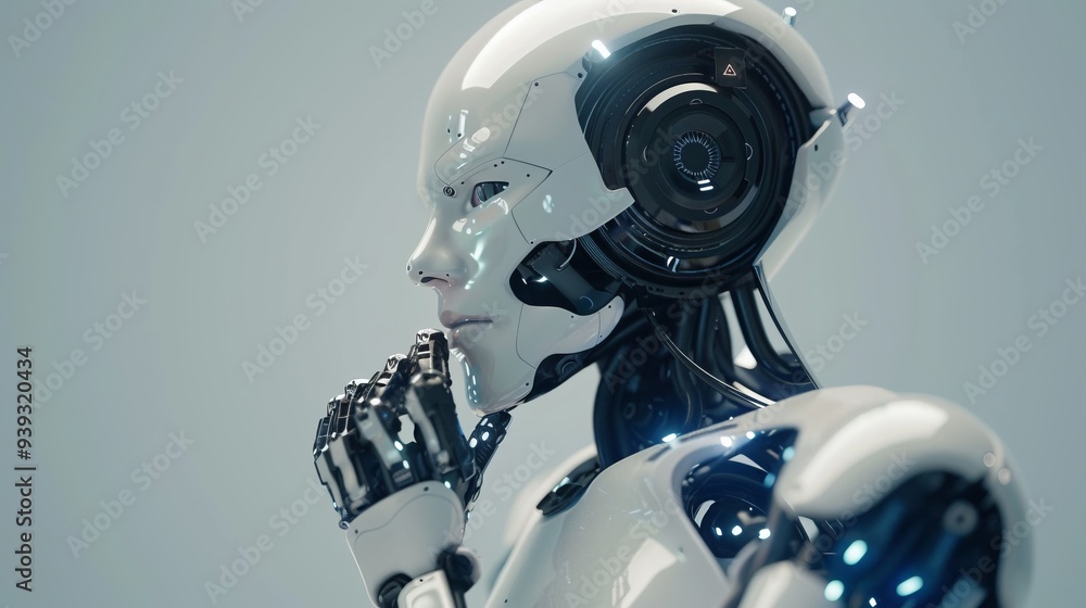 Poster advanced artificial intelligence in medical technology with futuristic data interfaces and innovativ