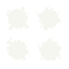 Milk, yoghurt or cream splash bolt illustration 