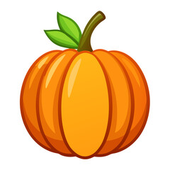 pumpkin vector, illustration of pumpkin isolated on white background