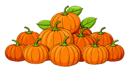 pumpkin vector, illustration of pumpkin isolated on white background