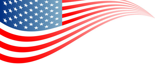 American flag abstract banner background