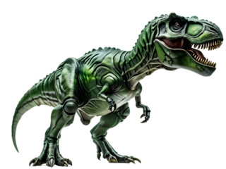 green tyrannosaurus on transparent background
