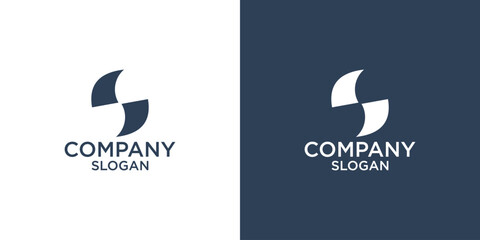 letter s abstract monogram logo vector design