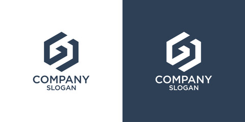 letter g abstract monogram logo design vector