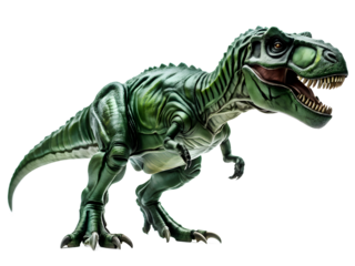 green tyrannosaurus on transparent background
