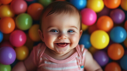 girl with balloons