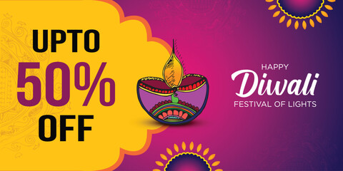 Diwali Advertisement Template, Conceptual Layout, Flyer Template, poster Template, Vector Elements for Graphic Design