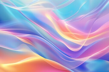 Obraz premium Colorful shiny wave background with blue and pink gradient. Wallpaper
