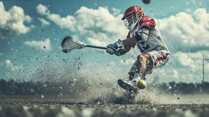 Obraz premium Lacrosse_player