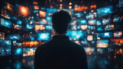 Digital Content Concept. Social Media, Video Streaming, and NFTs