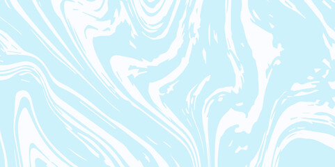 White and blue liquid marble pattern texture natural background. Liquify Swirl white and blue color art. Beautiful drawing with the divorces and wavy lines in gray tones.	
