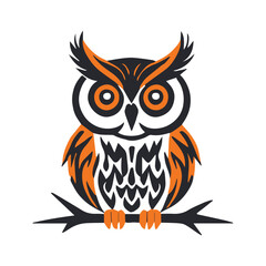 A detailed owl illustration showcases its wise, watchful gaze and intricate feather patterns, capturing the essence of this nocturnal guardian in elegant artwork.