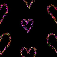 set of flowersabstract seamless pattern background fabric fashion design print wrapping paper digital illustration art texture textile wallpaper colorful apparel image 