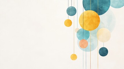 Harmonious Minimalism in Abstract Circles and Lines