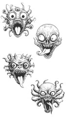 Monstrous Aliens Set